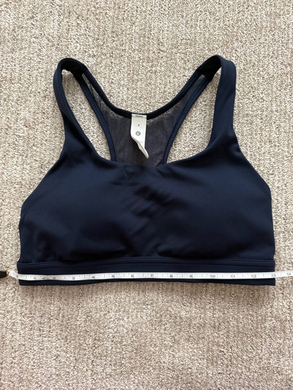 Lululemon Wunder Train Mesh-Back Bra Medium
Support, B/C Cup, True Navy - Size 8 - Picture 5 of 7